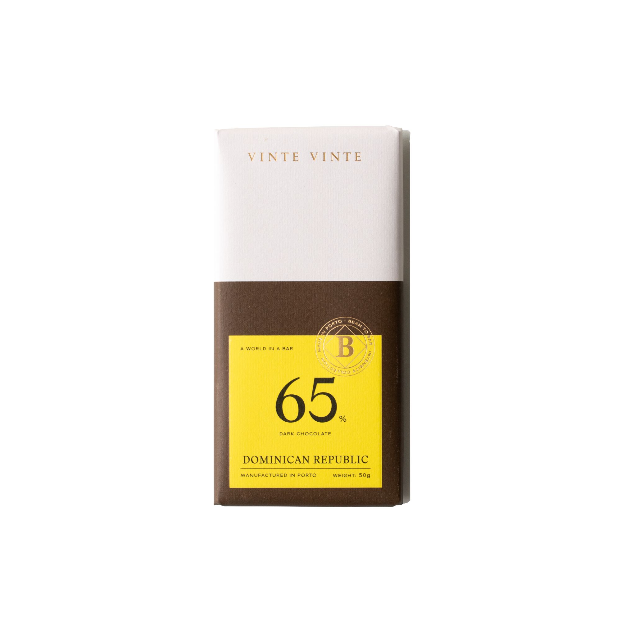 Chocolate intensity 65% do 50g – cocoa from the dominican republic