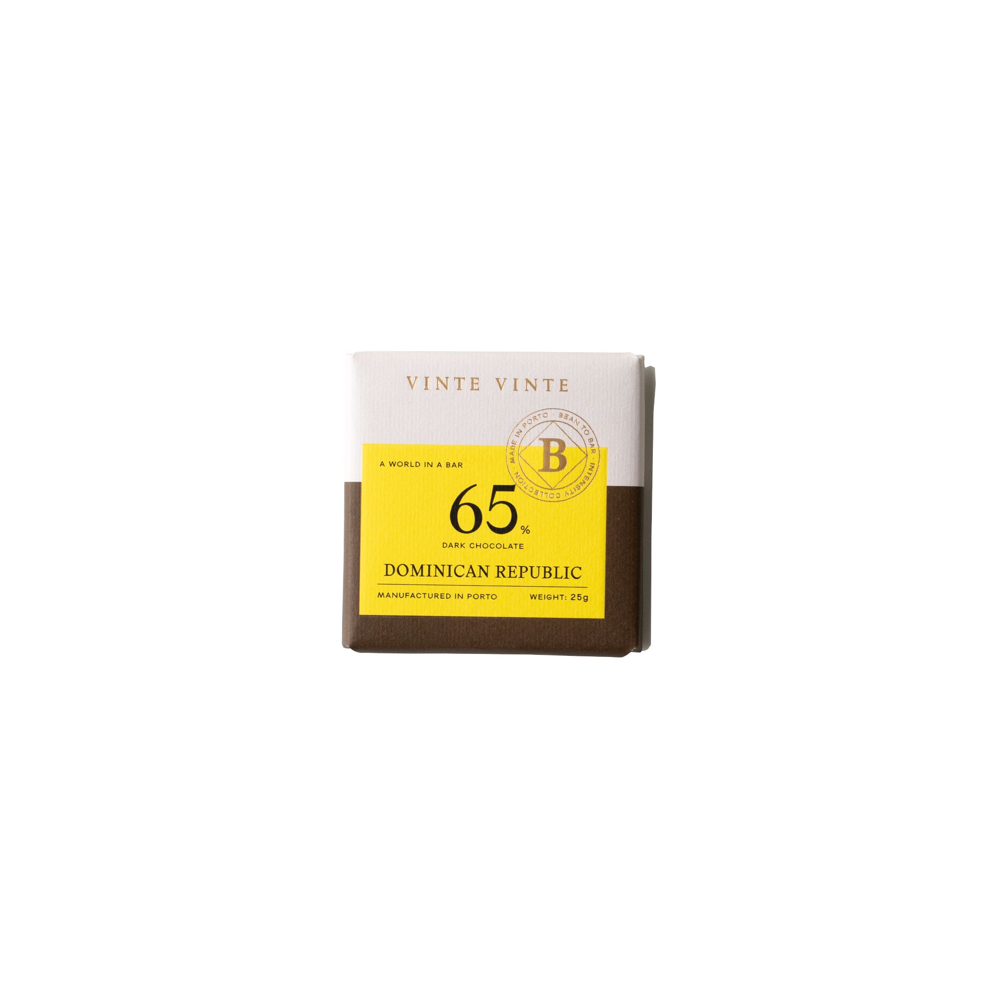 Chocolate intensity 65% do 25g – strong and distinct flavor