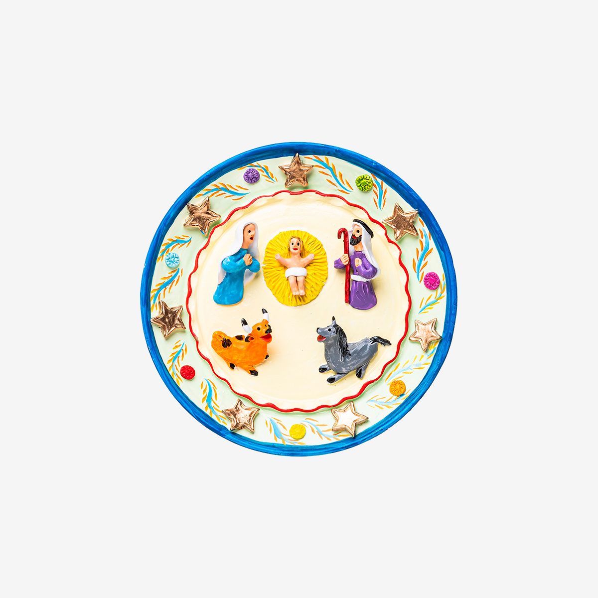 Hand-painted Nativity Plate