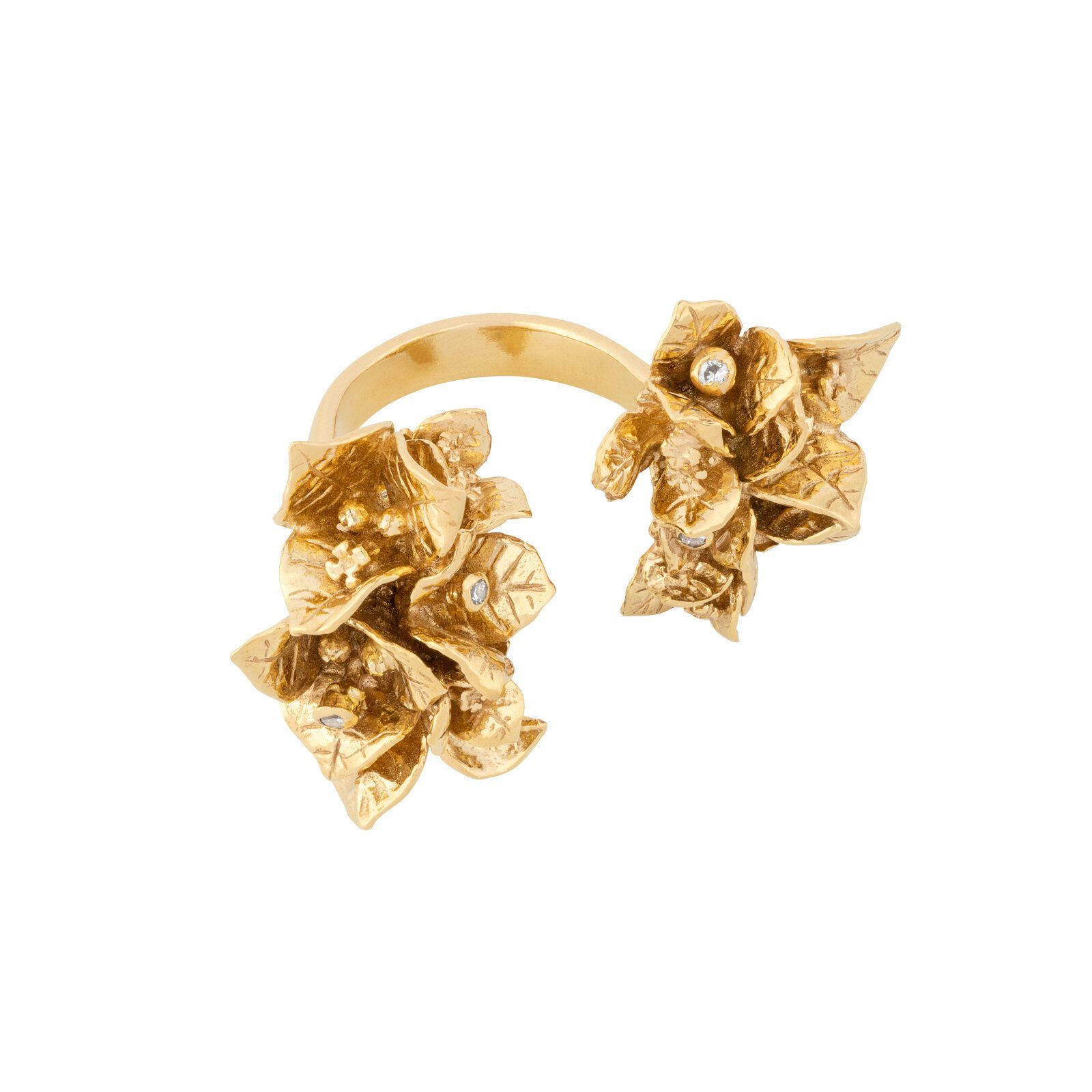 Bougainvillea ring - sophisticated and delicate floral design