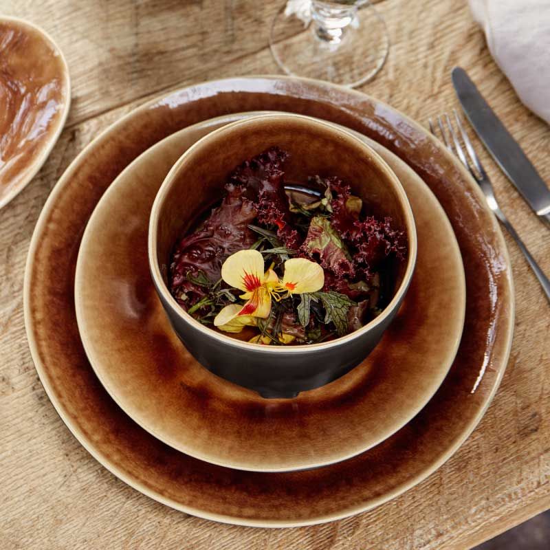 Conjunto Riviera Terra de 4 Pratos de Pão