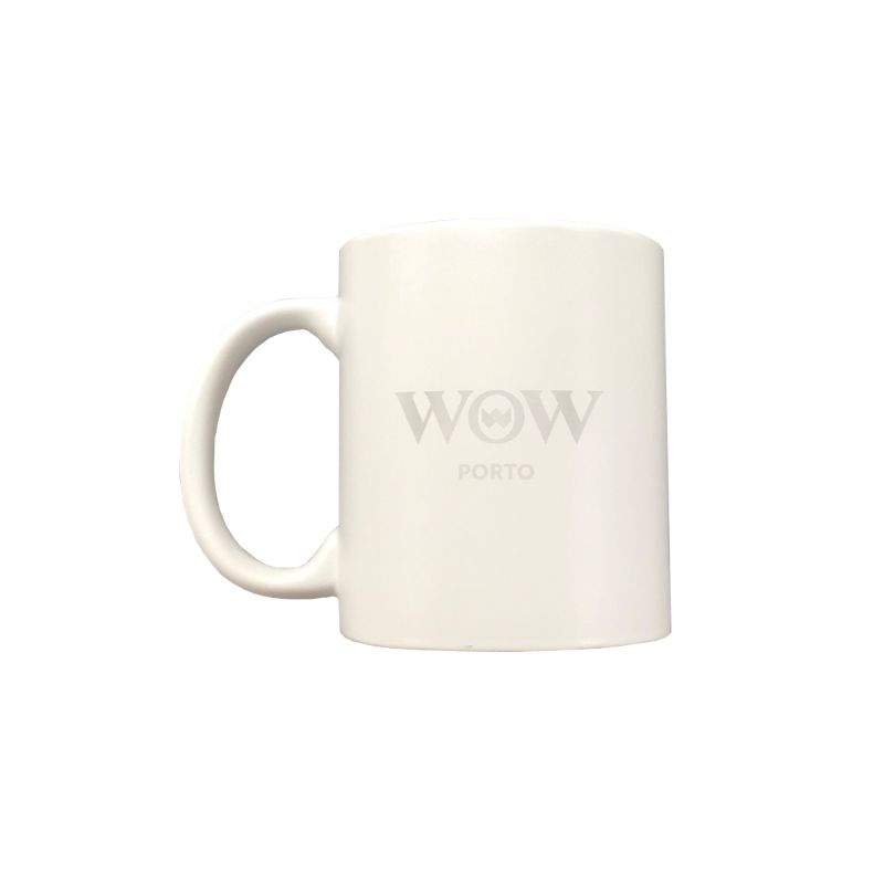 White WOW Mug