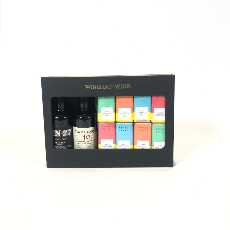 Caixa Mini Chocolates com Vinho do Porto – Edição Gourmet