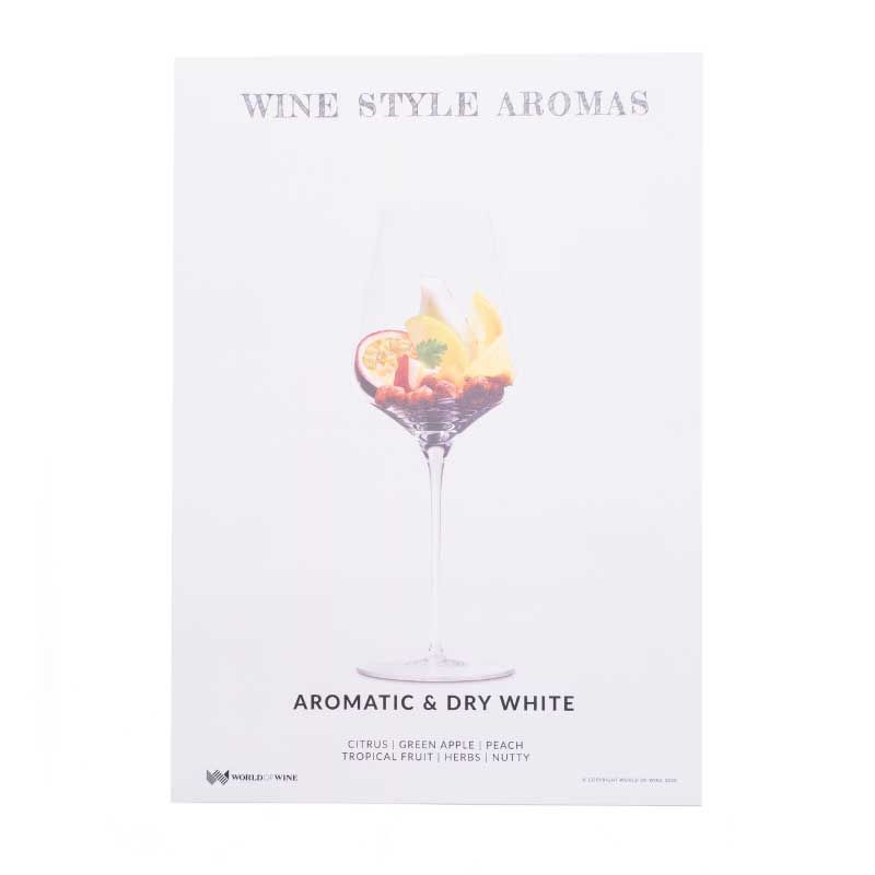 Poster Vinhos Brancos Aromáticos e Secos