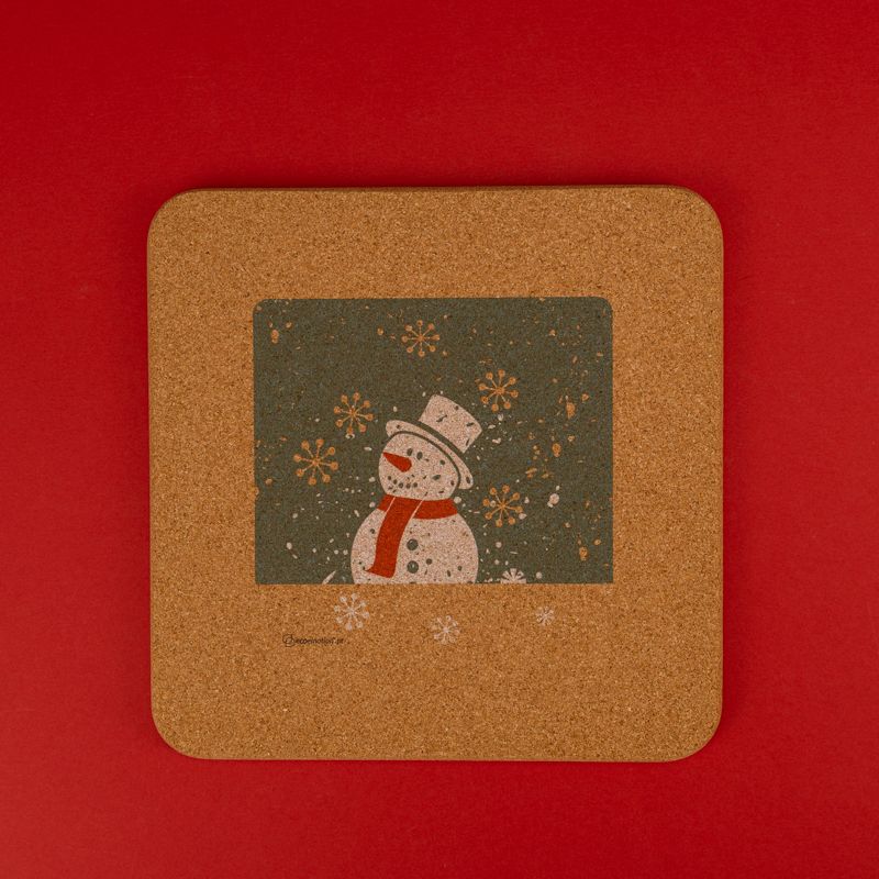 Base Quadrada Boneco de Neve