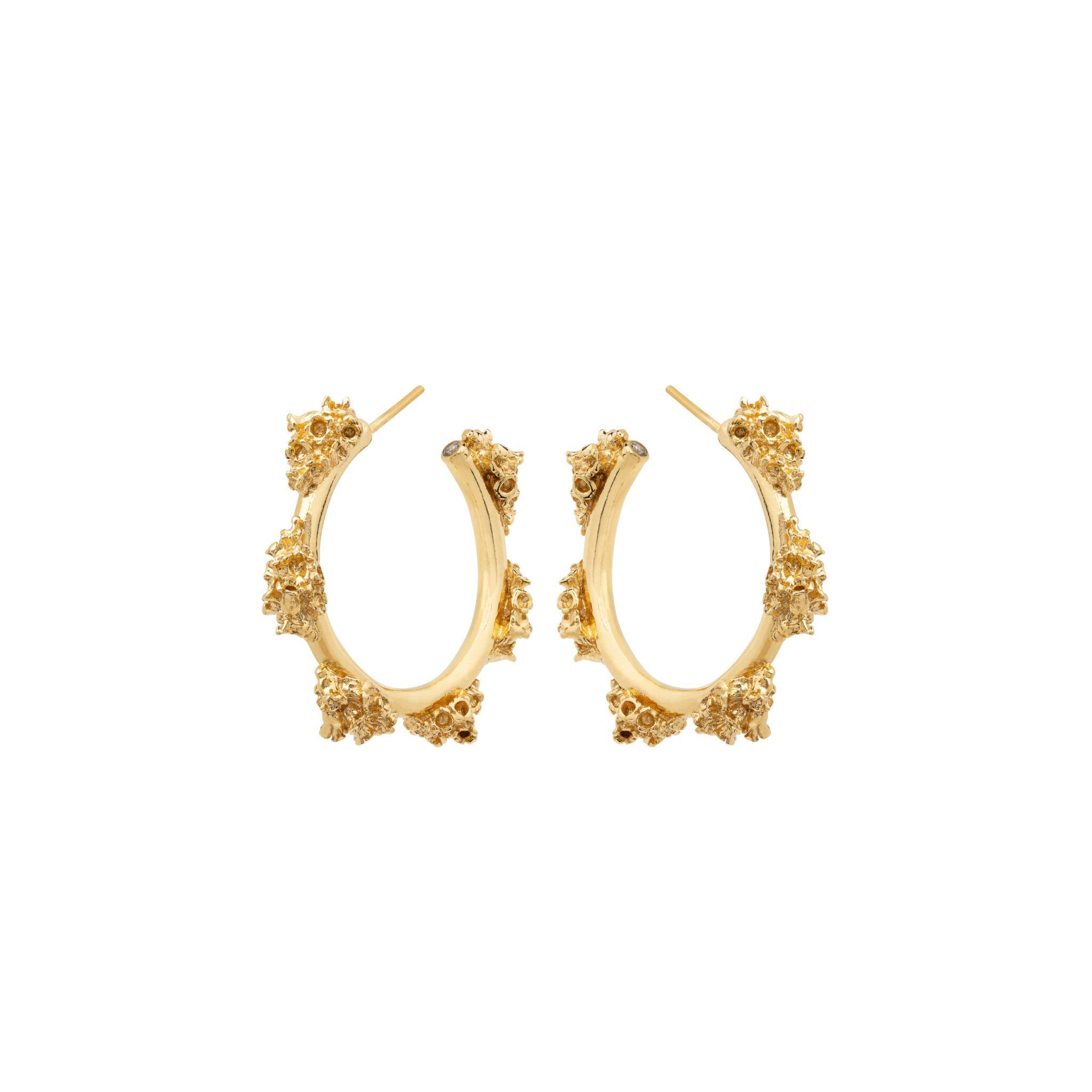 Campanulas in a Hoop Earrings