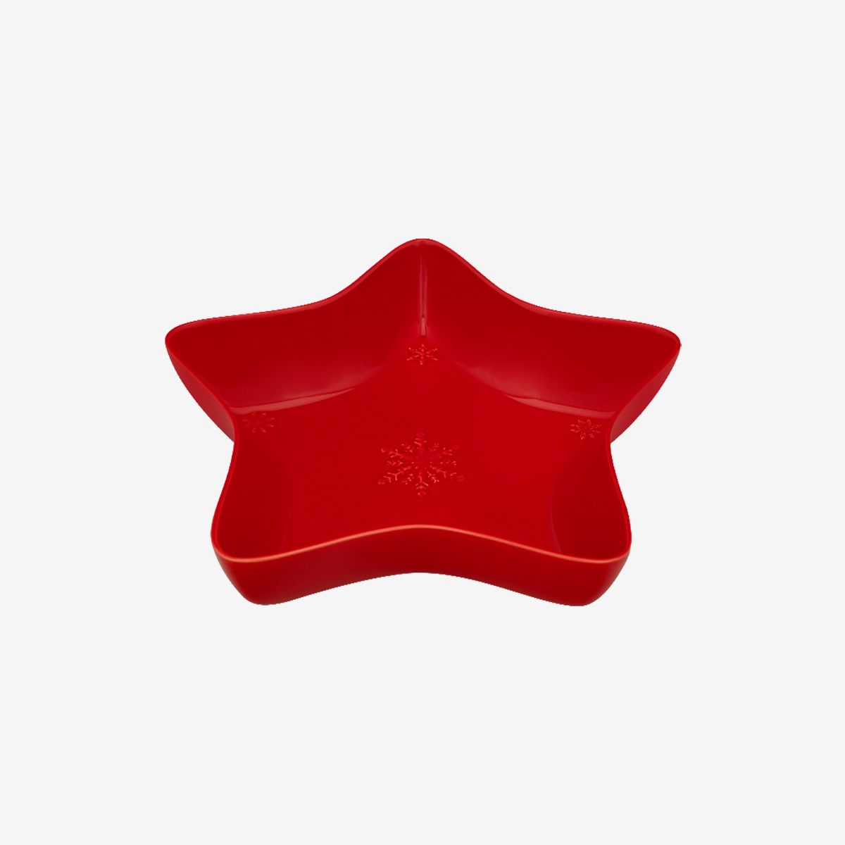 Red Star “Snowflakes” Bowl – Bordallo Pinheiro