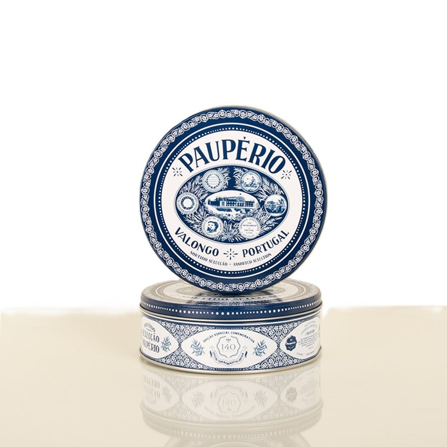 Assorted paupério selection 450g - tin of traditional biscuits